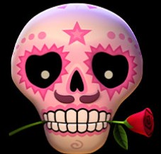 Teschio rosa